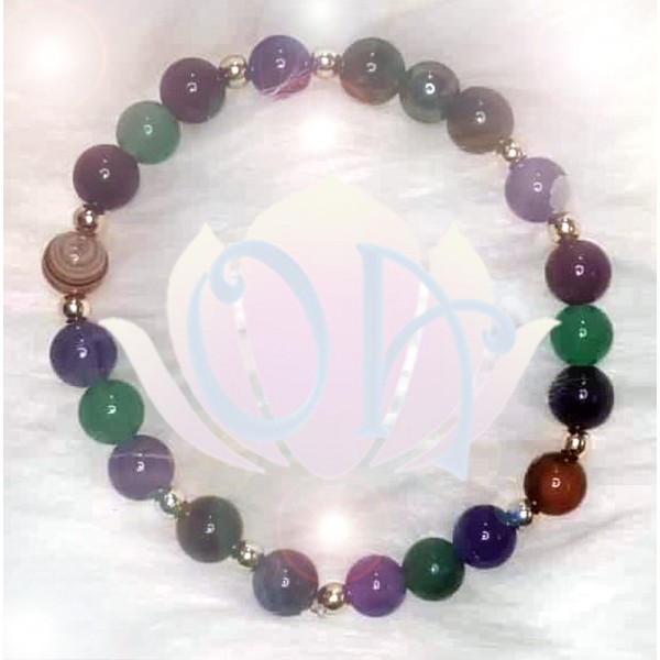 PULSEIRA ANCESTRAL - BOA SORTE (C/ PEDRAS PRECIOSAS) PULSEIRA ANCESTRAL - BOA SORTE (C/ PEDRAS PRECIOSAS)